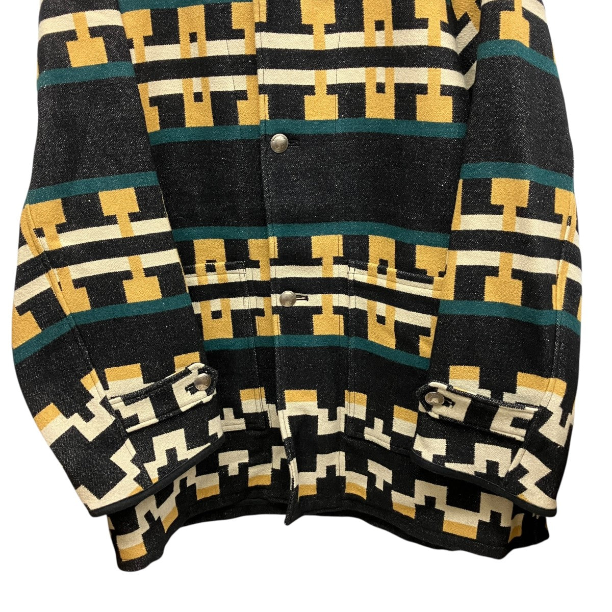 23SSネイティブ柄コート0123105013005 HOPILAND COAT NATIVE BLANKET