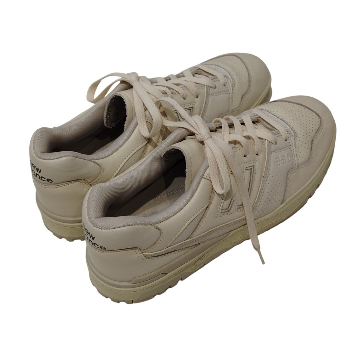 NEW BALANCE×AURALEE 550 Pistachio EcruスニーカーBB550AR 古着・中古-2枚目のアイテム画像
