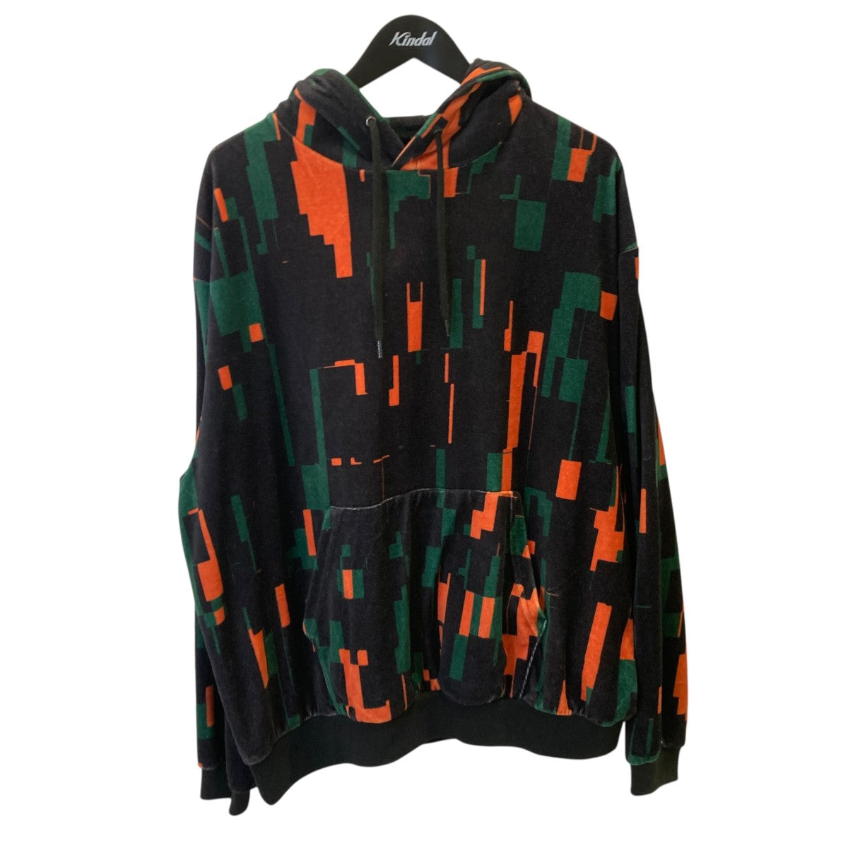 25AWNOISE VELOUR HOODIE総柄ベロアパーカーFW25-SW04