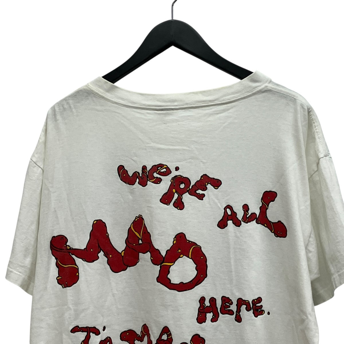 90s 不思議の国のアリス チェシャ猫プリントTシャツ