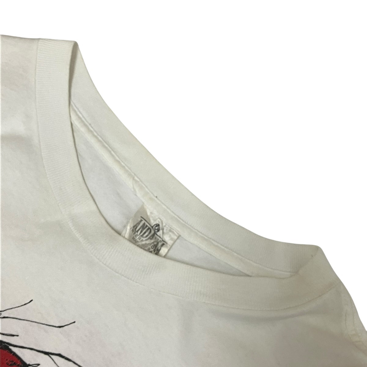 90s 不思議の国のアリス チェシャ猫プリントTシャツ