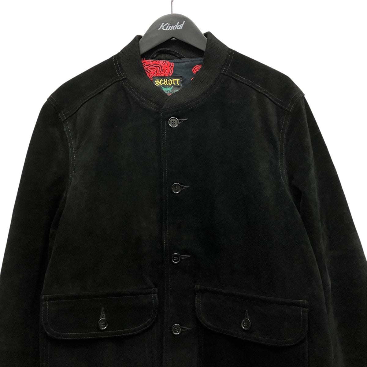 14SSSuede Bomber Jacket Blackスウェードレザーボンバージャケット1611304015