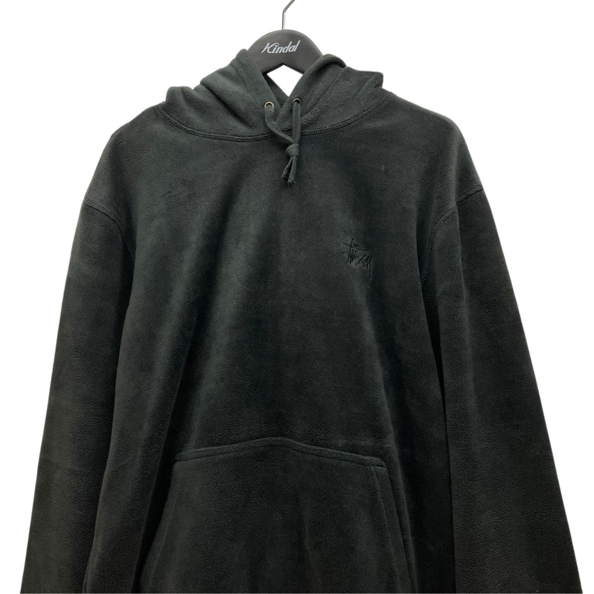 stussy フリースロゴ刺しゅうパーカー 古着・中古-3枚目のアイテム画像