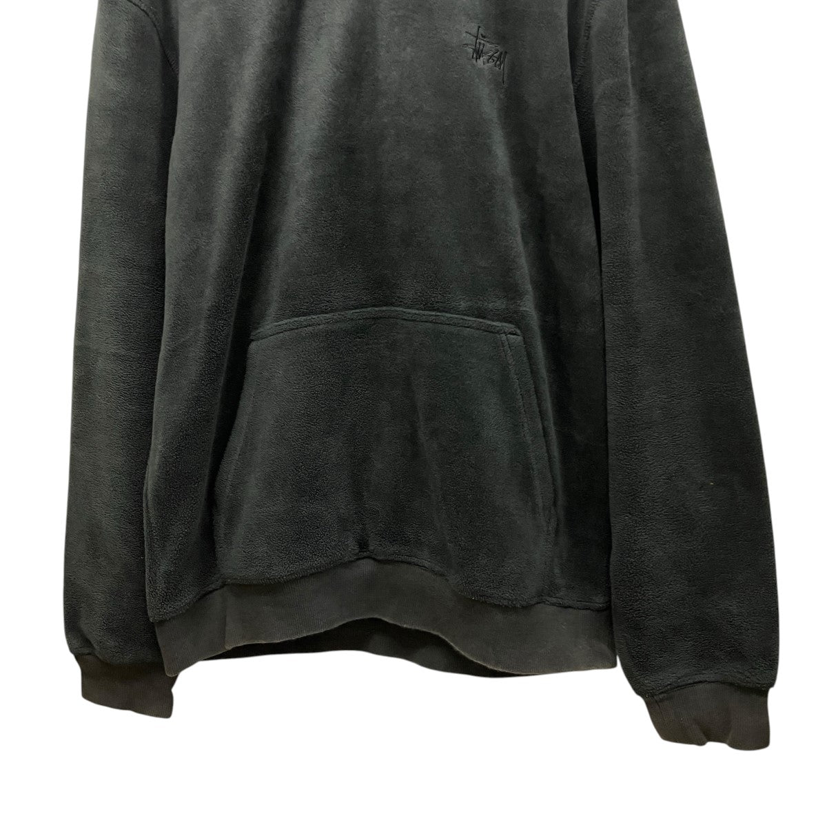 stussy フリースロゴ刺しゅうパーカー 古着・中古-4枚目のアイテム画像