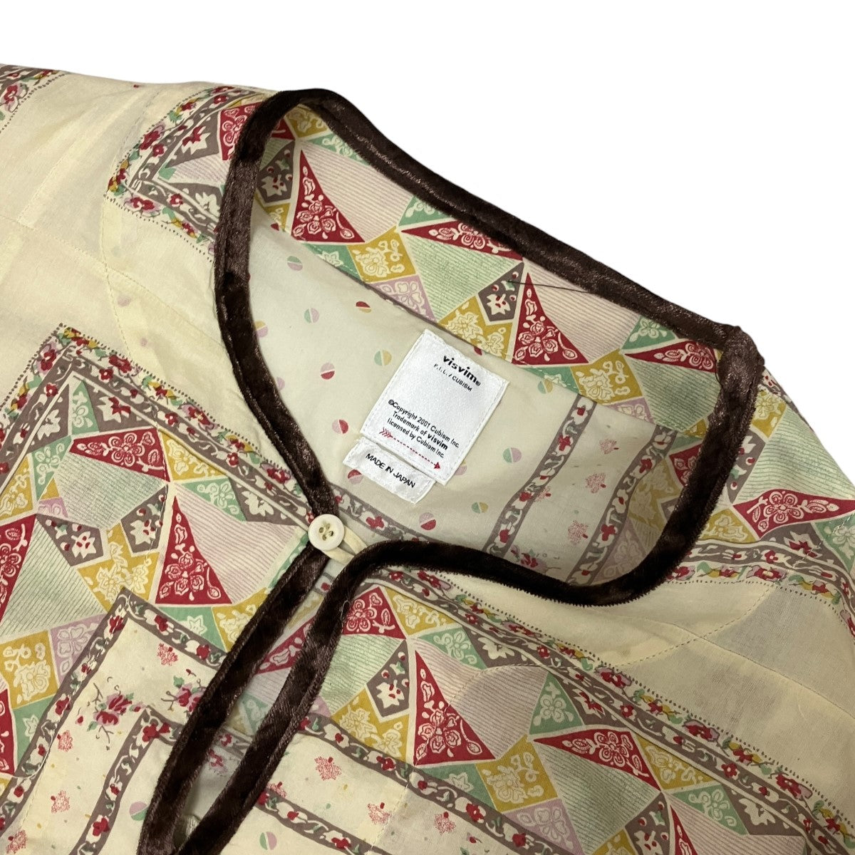 TUNIC P．O． PATCHWORK総柄長袖プルオーバーシャツ0121105011010
