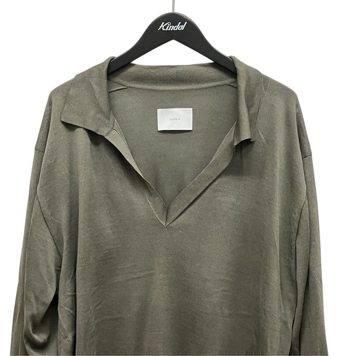 stein WOOL SILK KNIT SKIPPER LSシルク混スキッパーニットST.1314 古着・中古-3枚目のアイテム画像
