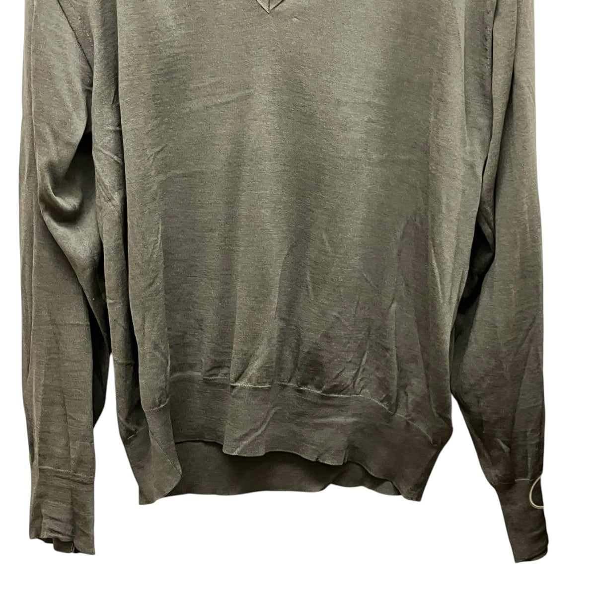 stein WOOL SILK KNIT SKIPPER LSシルク混スキッパーニットST.1314 古着・中古-4枚目のアイテム画像