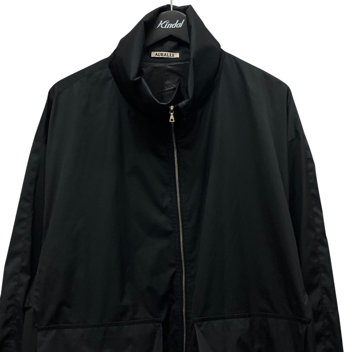HARD TWIST POLYESTER SATIN LAMINATE ZIP BLOUSONジップアップナイロンジャケットA24SB02SL