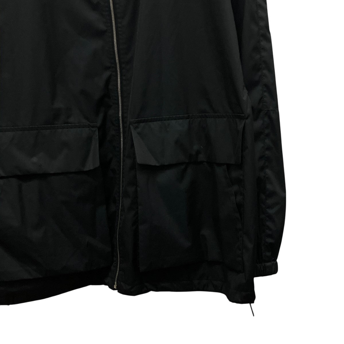 HARD TWIST POLYESTER SATIN LAMINATE ZIP BLOUSONジップアップナイロンジャケットA24SB02SL