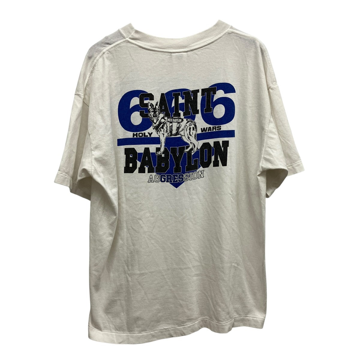 25AWBBLN SS TEE SAINT BABYLON WHITEプリントTシャツSM-HR1-0000-C48