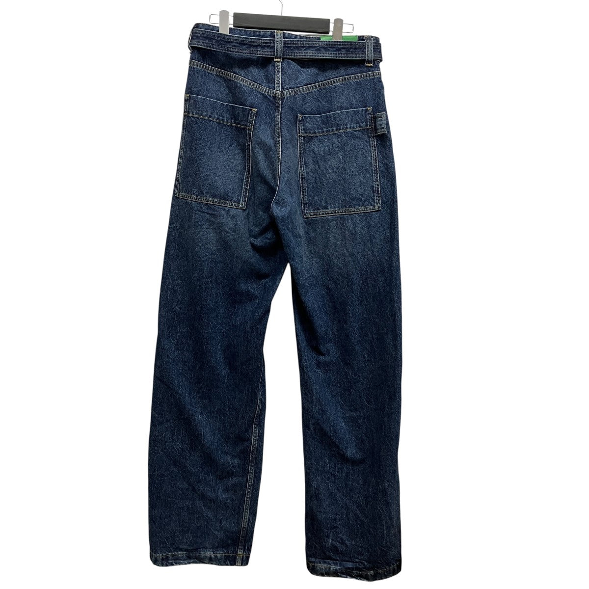 Denim Wide-Leg Jeansベルテッドワイドレッグデニムパンツ771883 V2J80