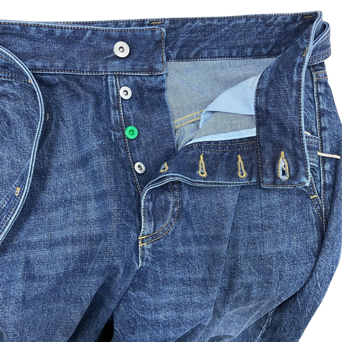 Denim Wide-Leg Jeansベルテッドワイドレッグデニムパンツ771883 V2J80
