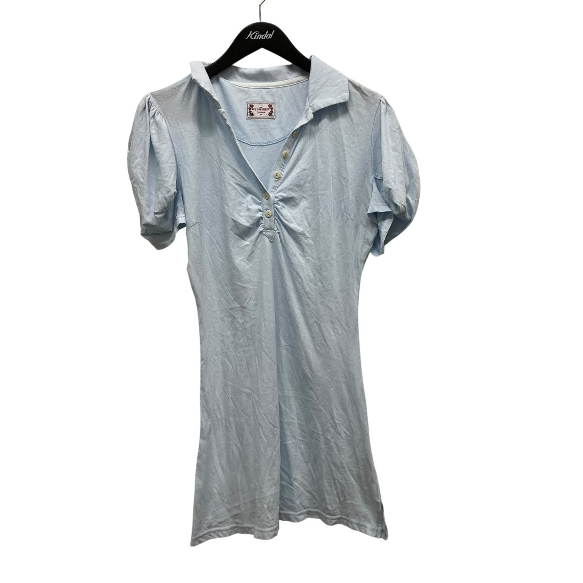 Shirring Tennis Dressパフスリーブポロシャツ