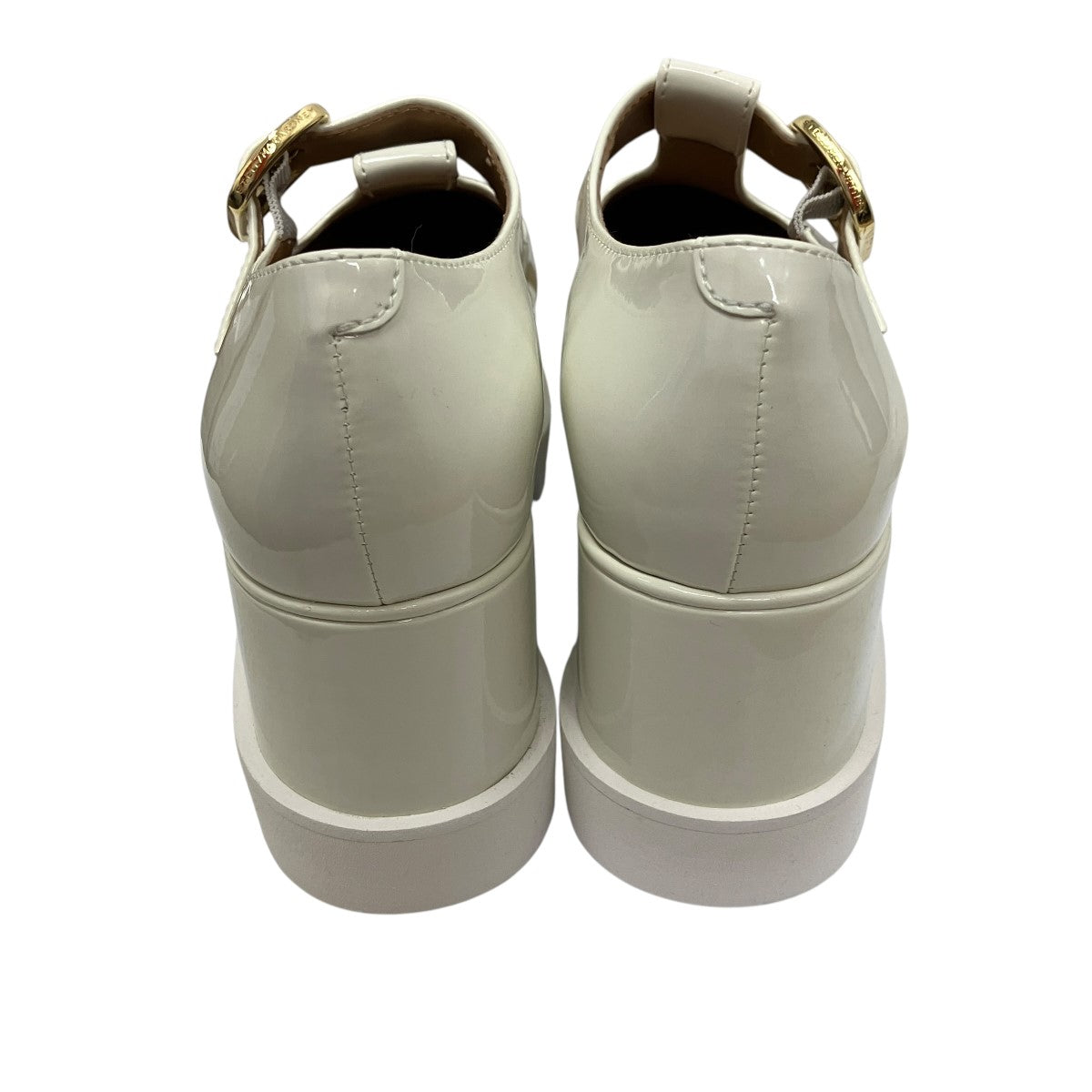 Elyse T-Bar Platform Mary Jane shoesエナメルシャークソールベルテッドシューズ810580