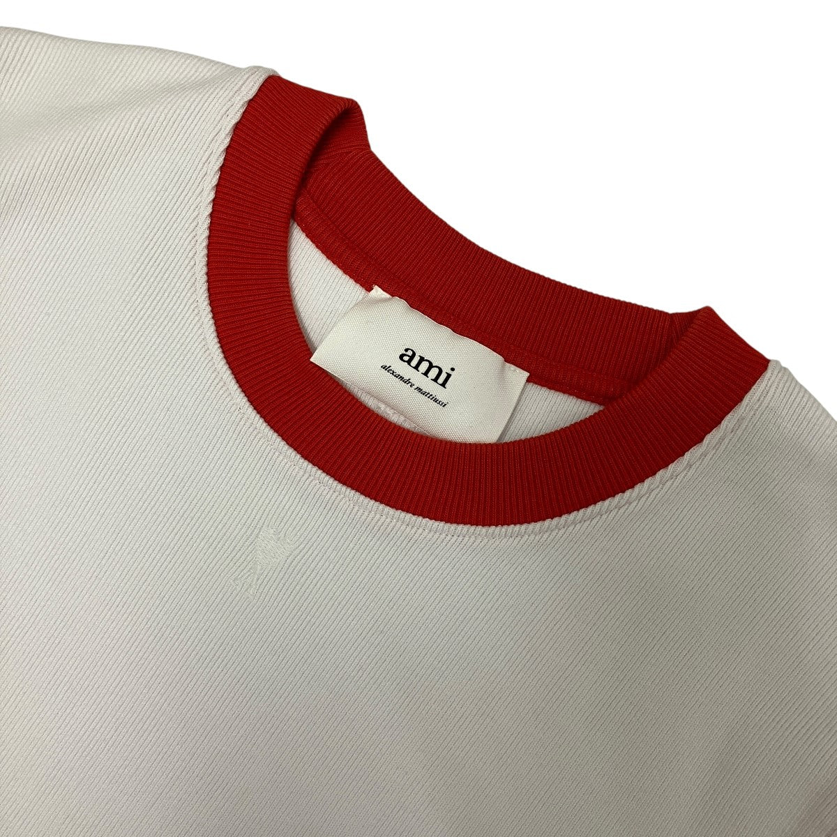 ロゴ刺しゅうバイカラーニットTシャツUTS005.JE0010