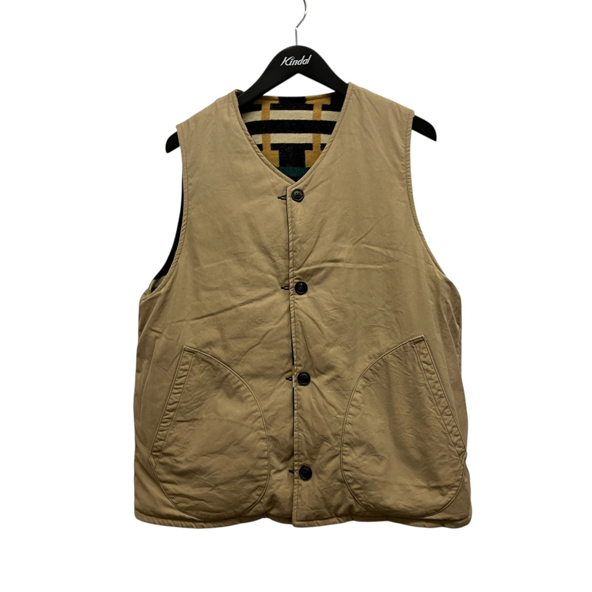 KORA DOWN VEST NATIVE BLANKETリバーシブルブランケットダウンベスト0123105013004