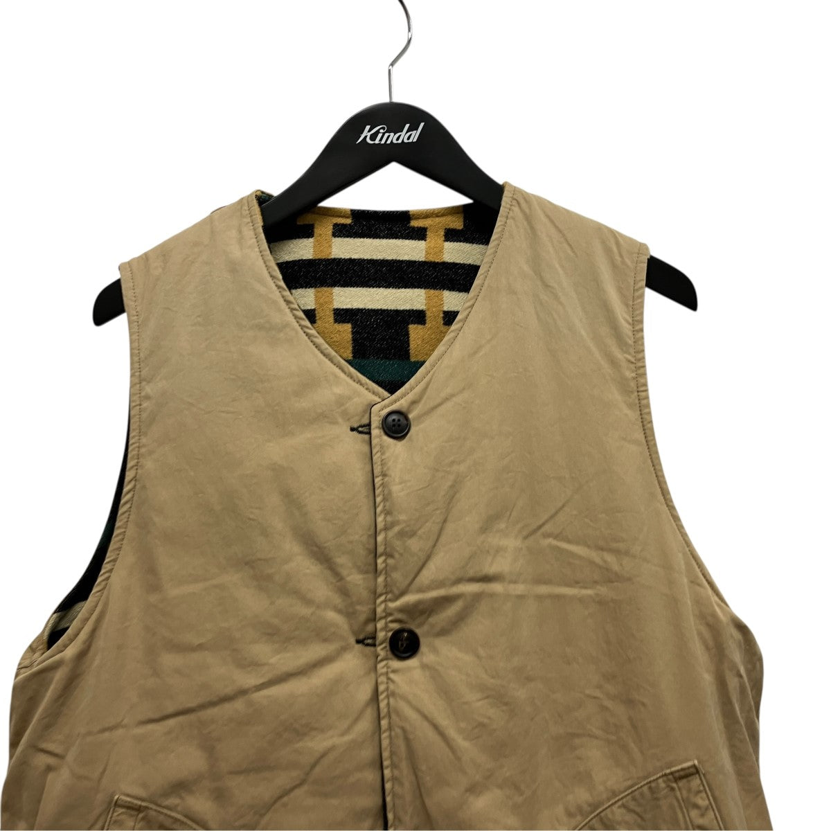 KORA DOWN VEST NATIVE BLANKETリバーシブルブランケットダウンベスト0123105013004