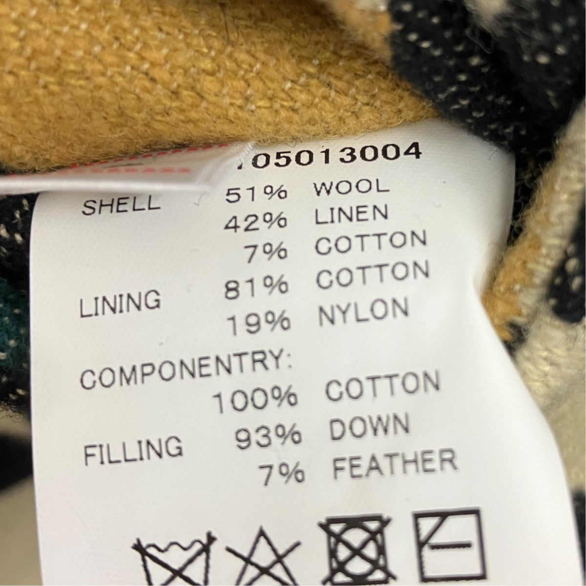 KORA DOWN VEST NATIVE BLANKETリバーシブルブランケットダウンベスト0123105013004