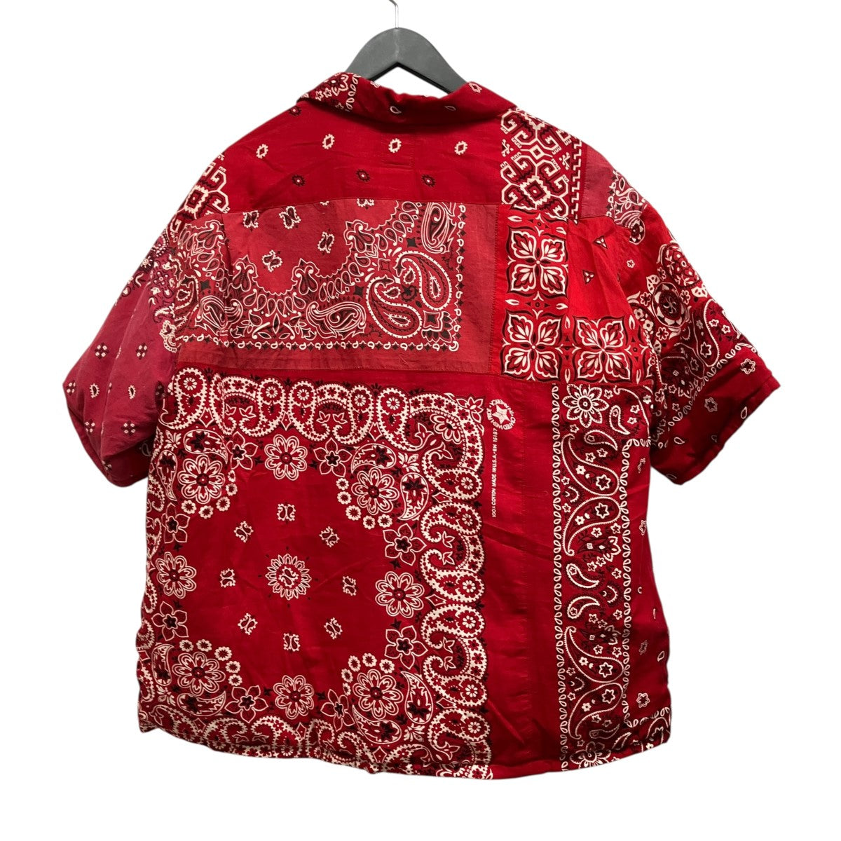 WALLIS DOWN SHIRT S Sバンダナダウン半袖シャツ0224905011010