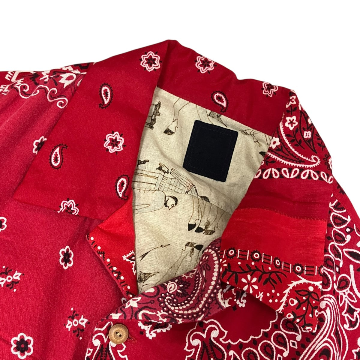 WALLIS DOWN SHIRT S Sバンダナダウン半袖シャツ0224905011010