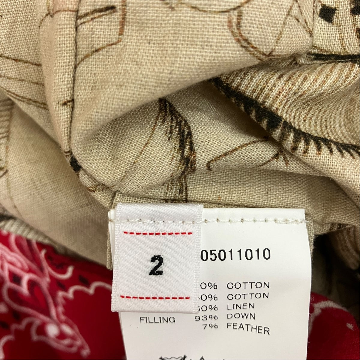 WALLIS DOWN SHIRT S Sバンダナダウン半袖シャツ0224905011010