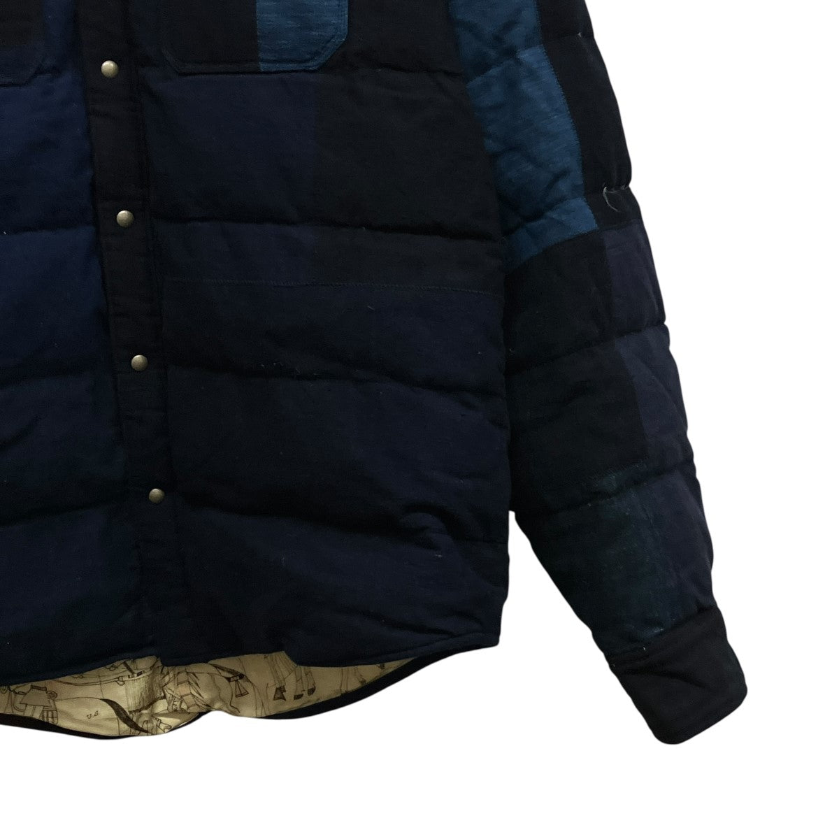 KERCHIEF DOWN JKT KOFUパッチワークダウンジャケット0222905013012