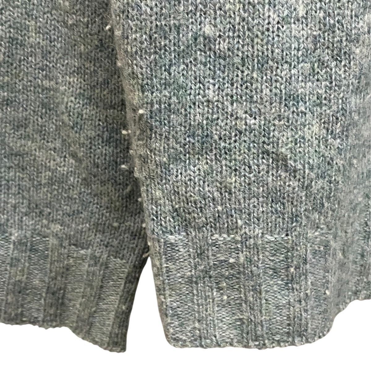 SHETLAND WOOL CASHMERE KNIT CARDIGANカシミヤ混襟付きニットカーディガンA22AC1SC