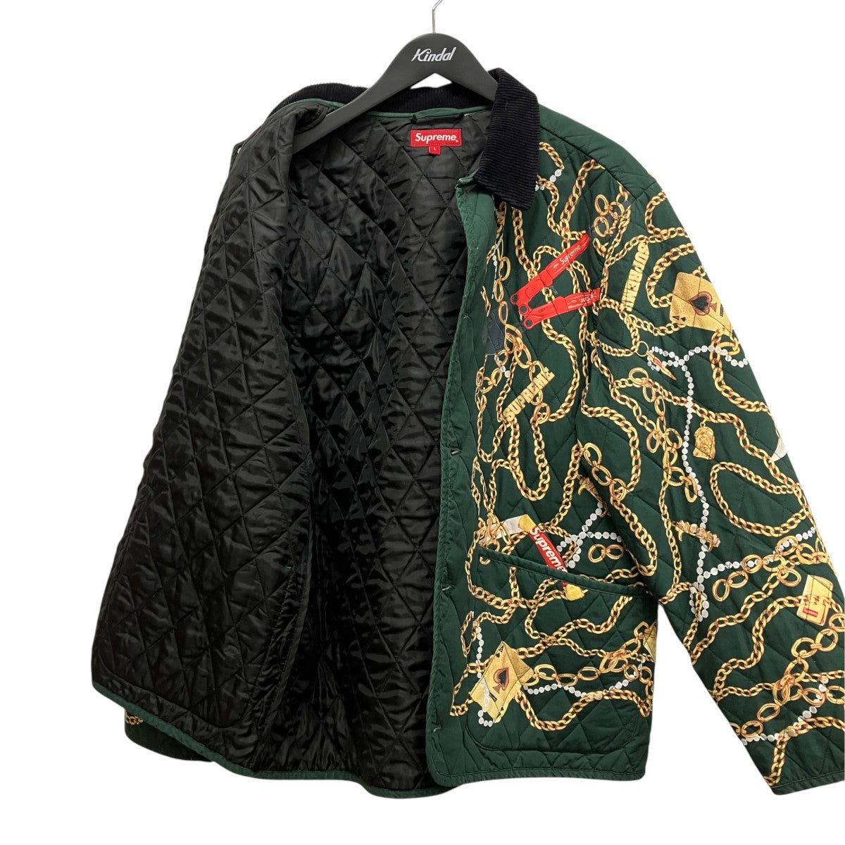 Chains Quilted jacket総柄キルティングジャケット
