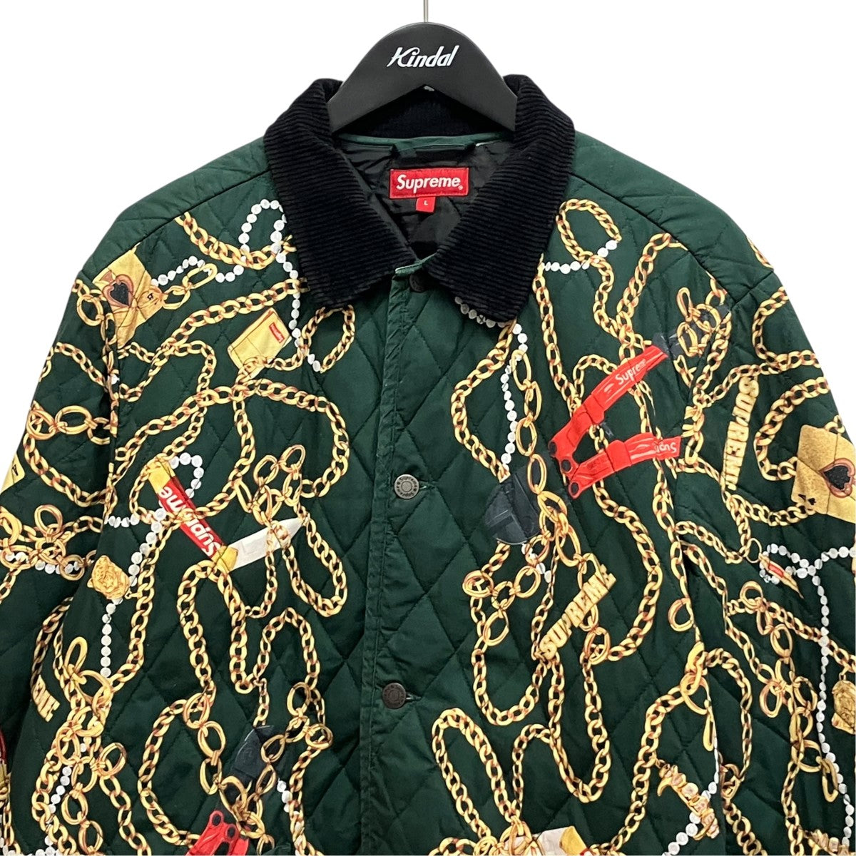 Chains Quilted jacket総柄キルティングジャケット