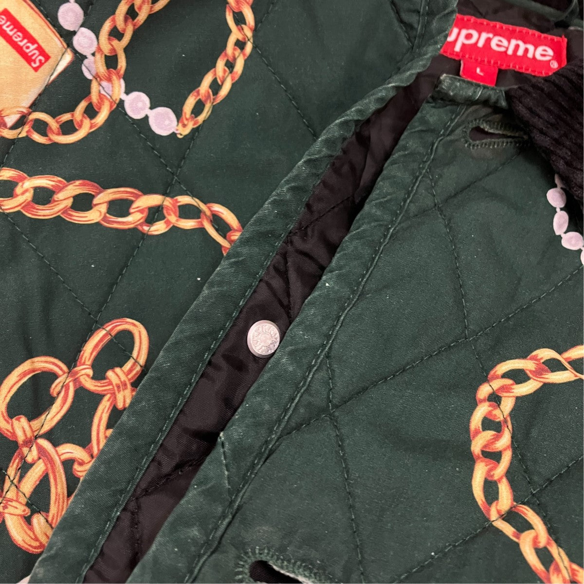 Chains Quilted jacket総柄キルティングジャケット