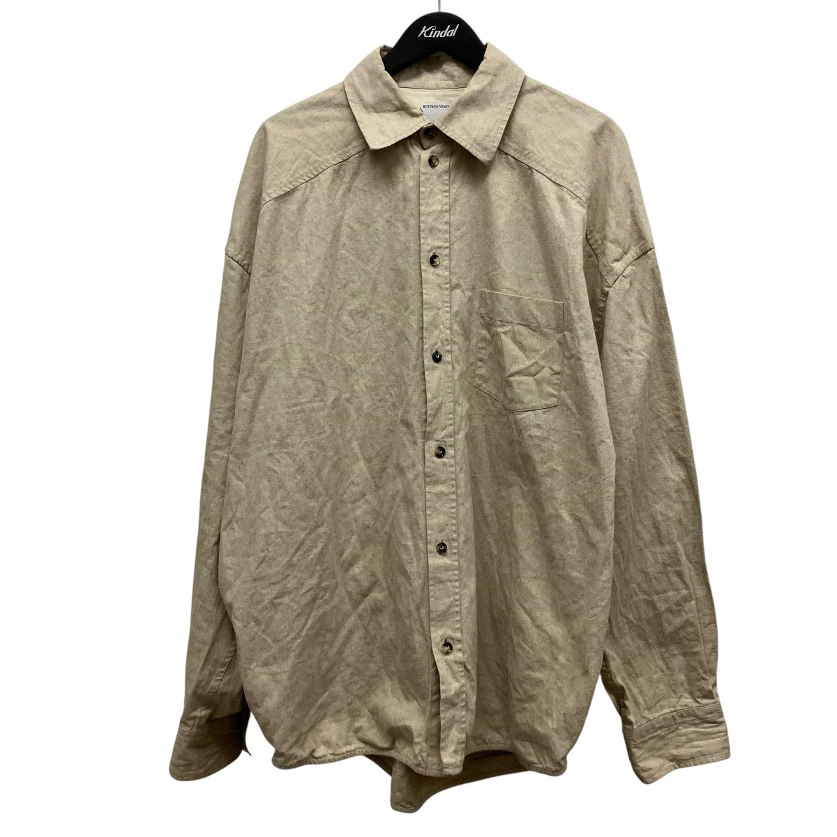 Cotton Poplin Shirt Beigeコットンヘンプポプリンシャツ798323 V4MS0