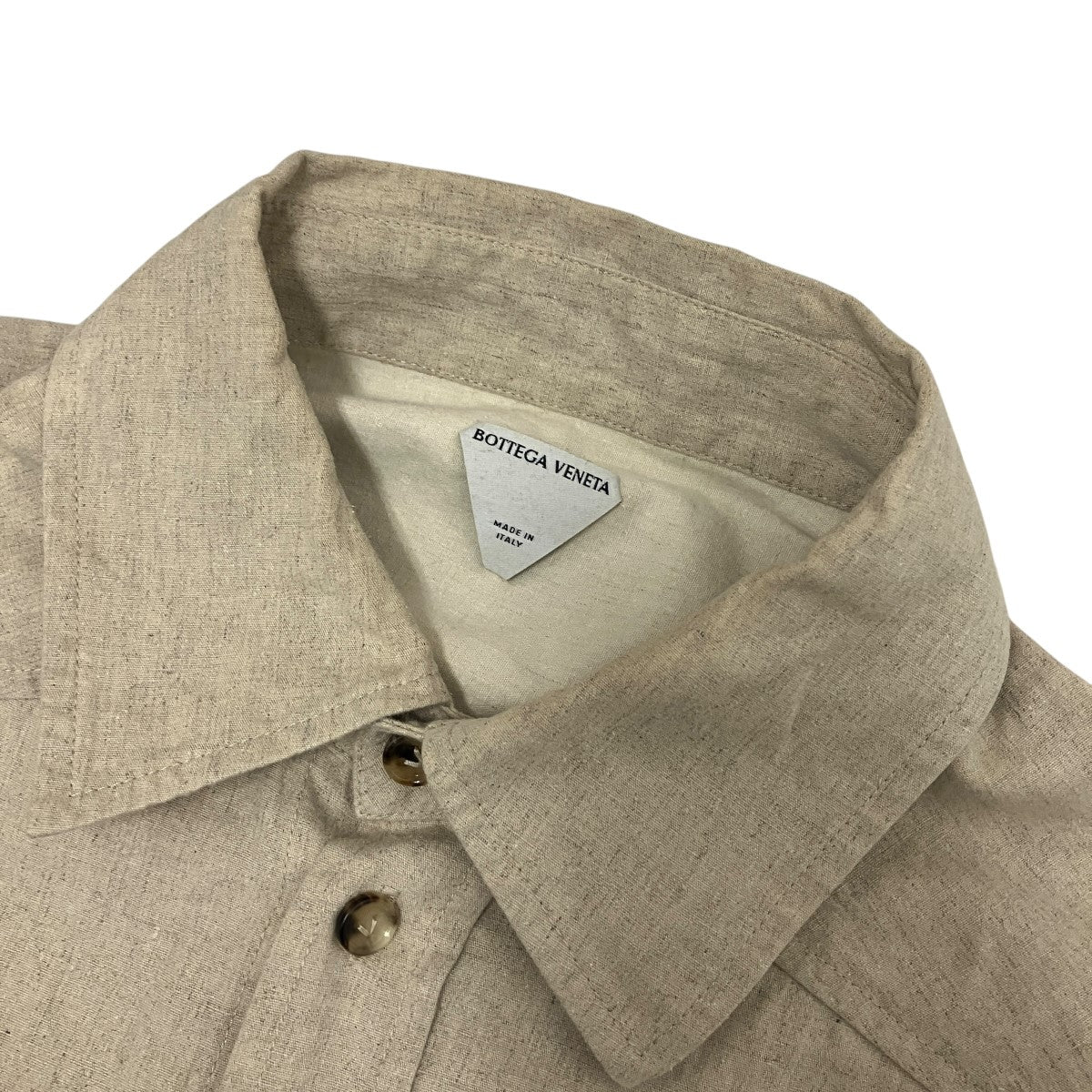 Cotton Poplin Shirt Beigeコットンヘンプポプリンシャツ798323 V4MS0