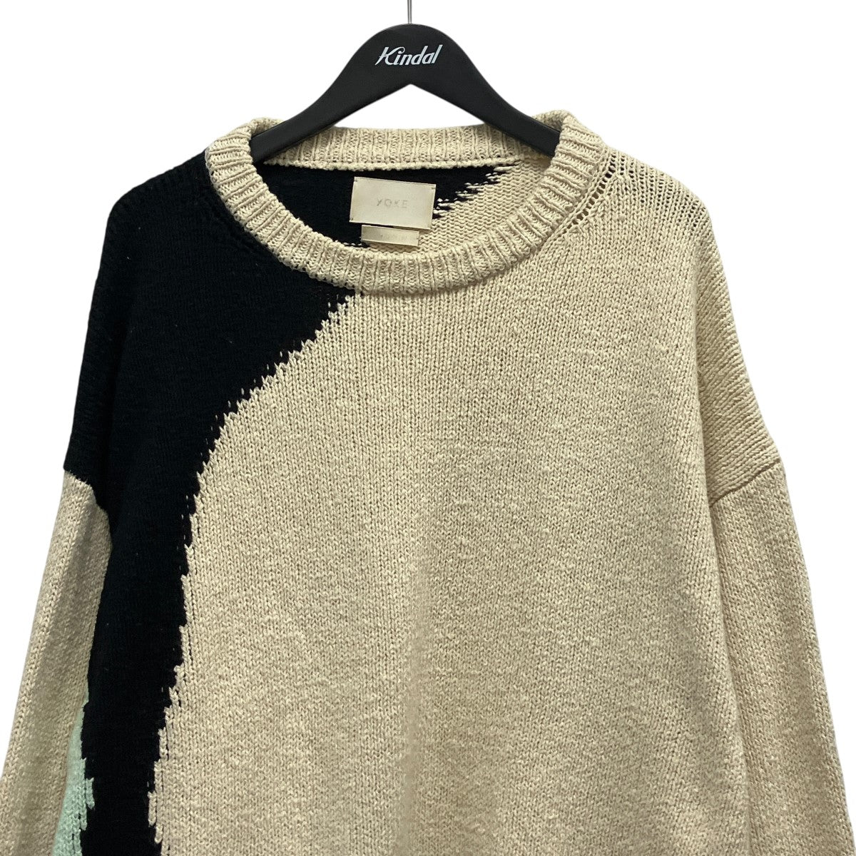 INTARSIA COTTON SWEATER総柄クルーネックニットYK23SS0491S