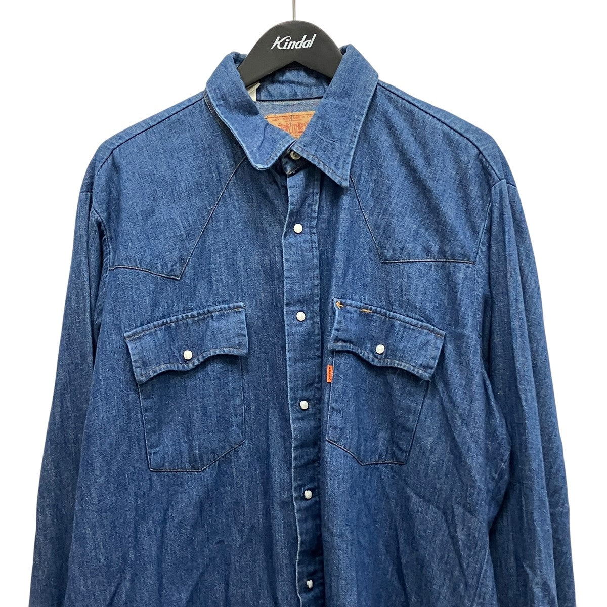 【GWセール‼️】 70s USA製 LEVI’S デニム ウエスタン シャツ LEVI'S(リーバイス) 70s USA製ウエスタンデニムシャツ60648-1117 60648