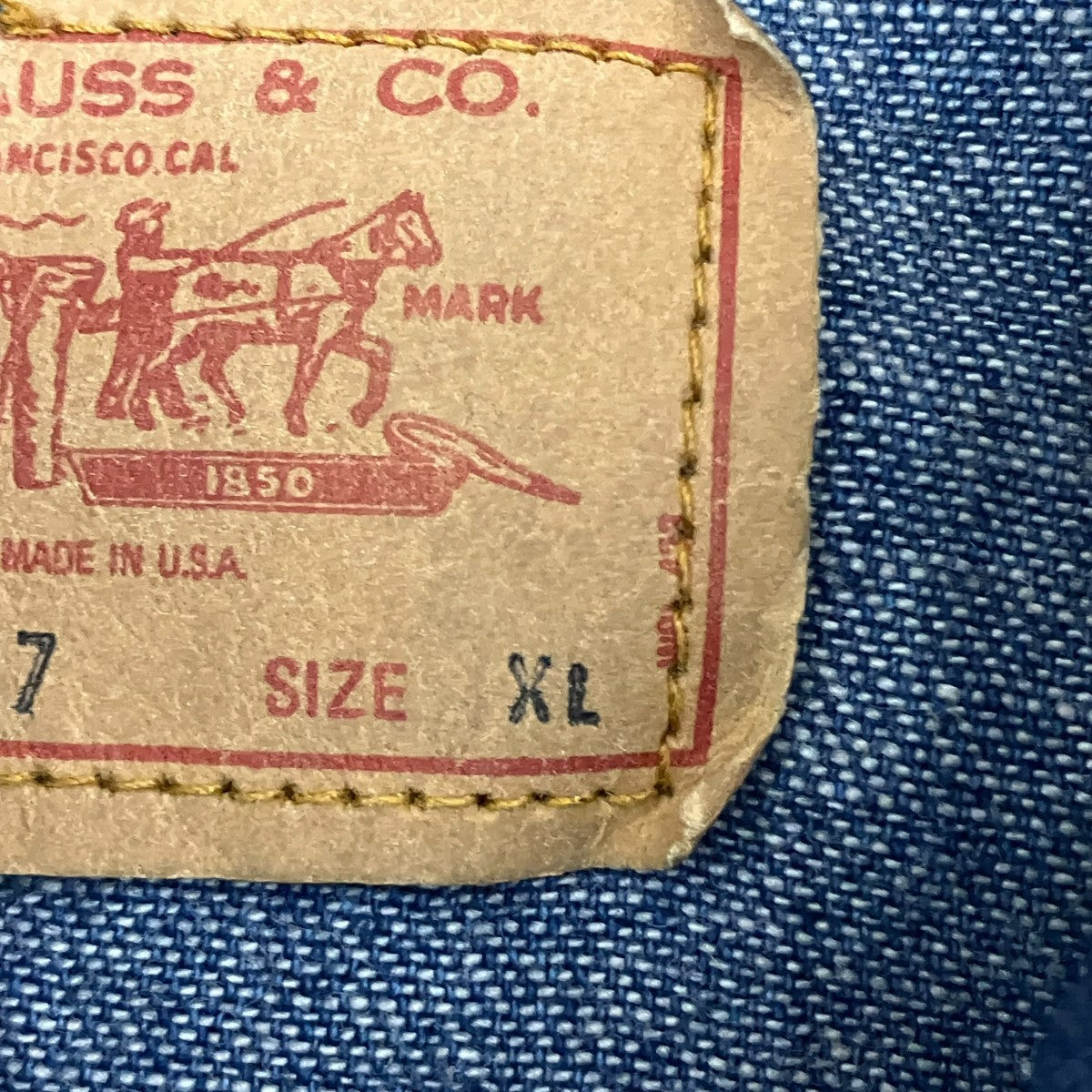 LEVI'S(リーバイス) 70s USA製ウエスタンデニムシャツ60648-1117 60648