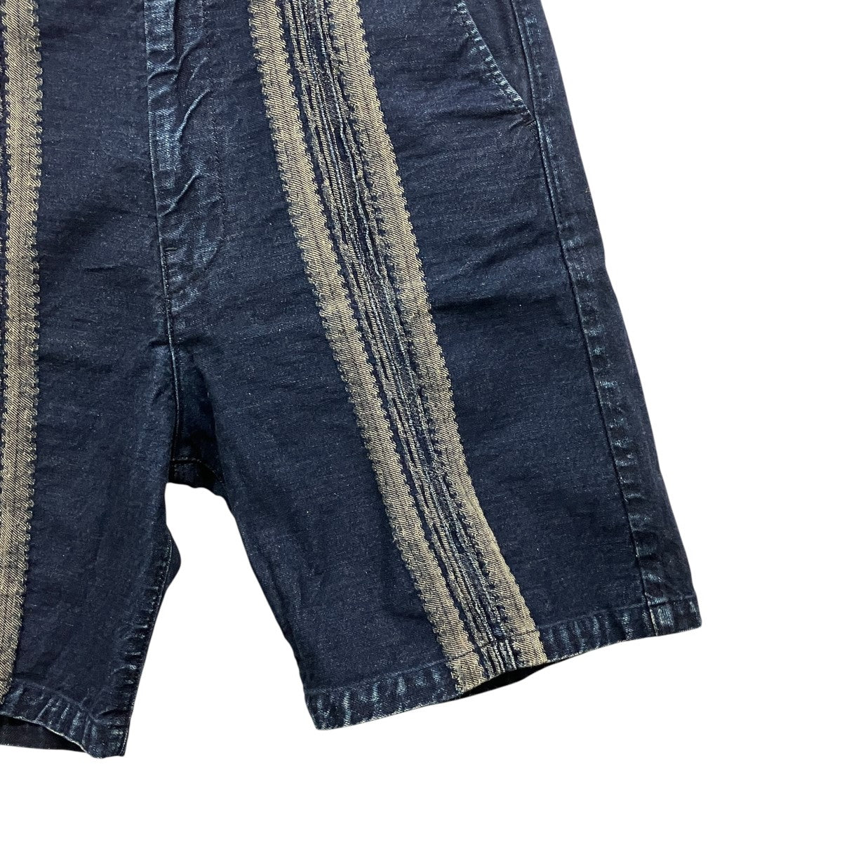 yagasuri jacquard denim shortsハーフデニムパンツK2403SP067