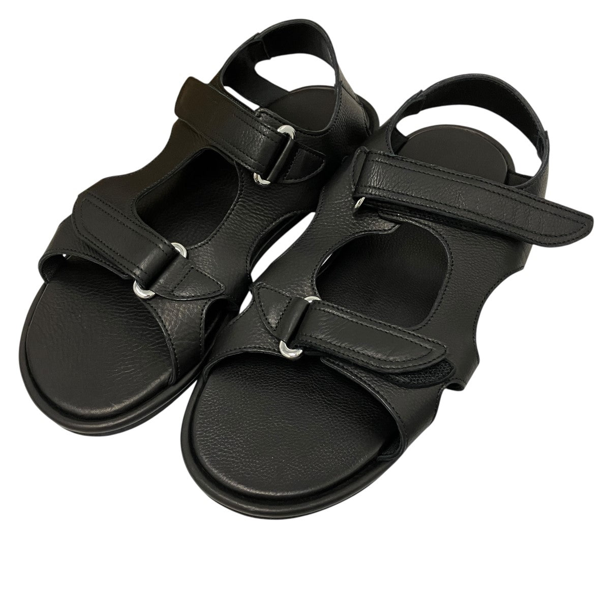 26SSSOFT LEATHER DOUBLE STRAP SANDALSレザーベルテッドサンダルA26SS06QD