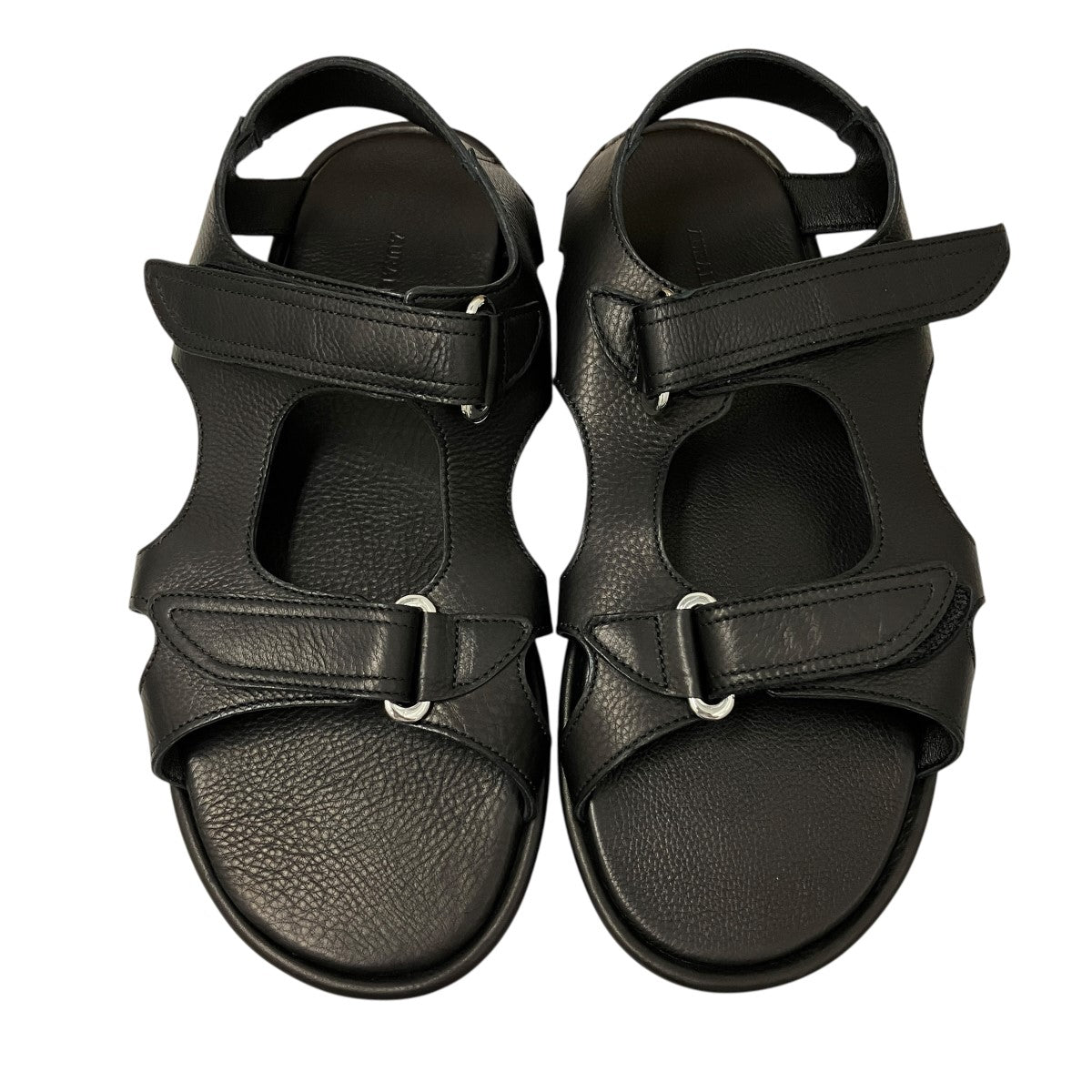 26SSSOFT LEATHER DOUBLE STRAP SANDALSレザーベルテッドサンダルA26SS06QD