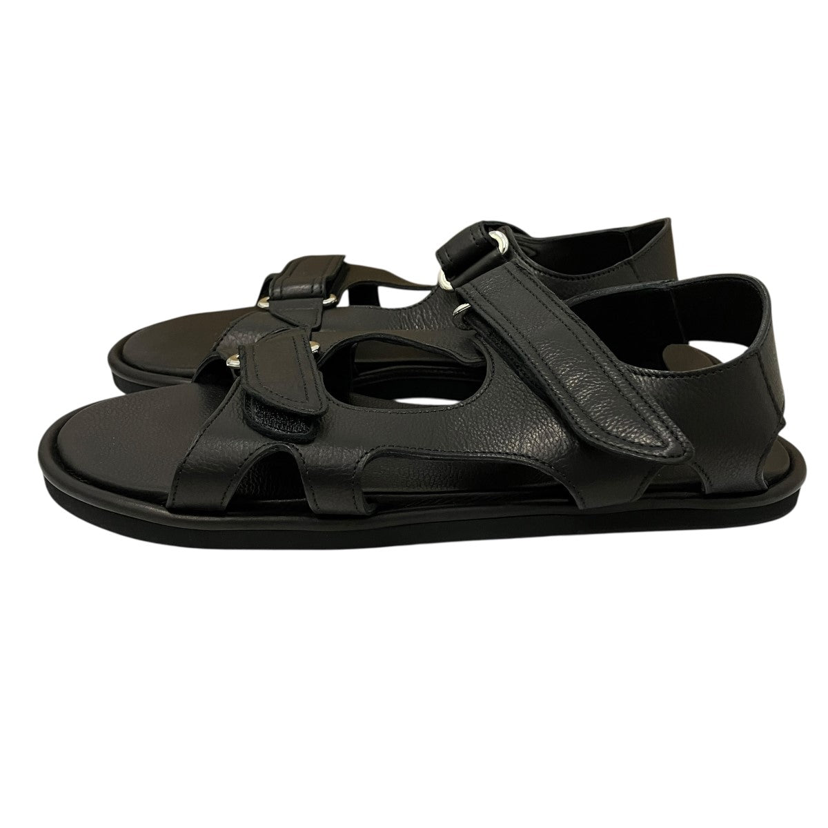 26SSSOFT LEATHER DOUBLE STRAP SANDALSレザーベルテッドサンダルA26SS06QD