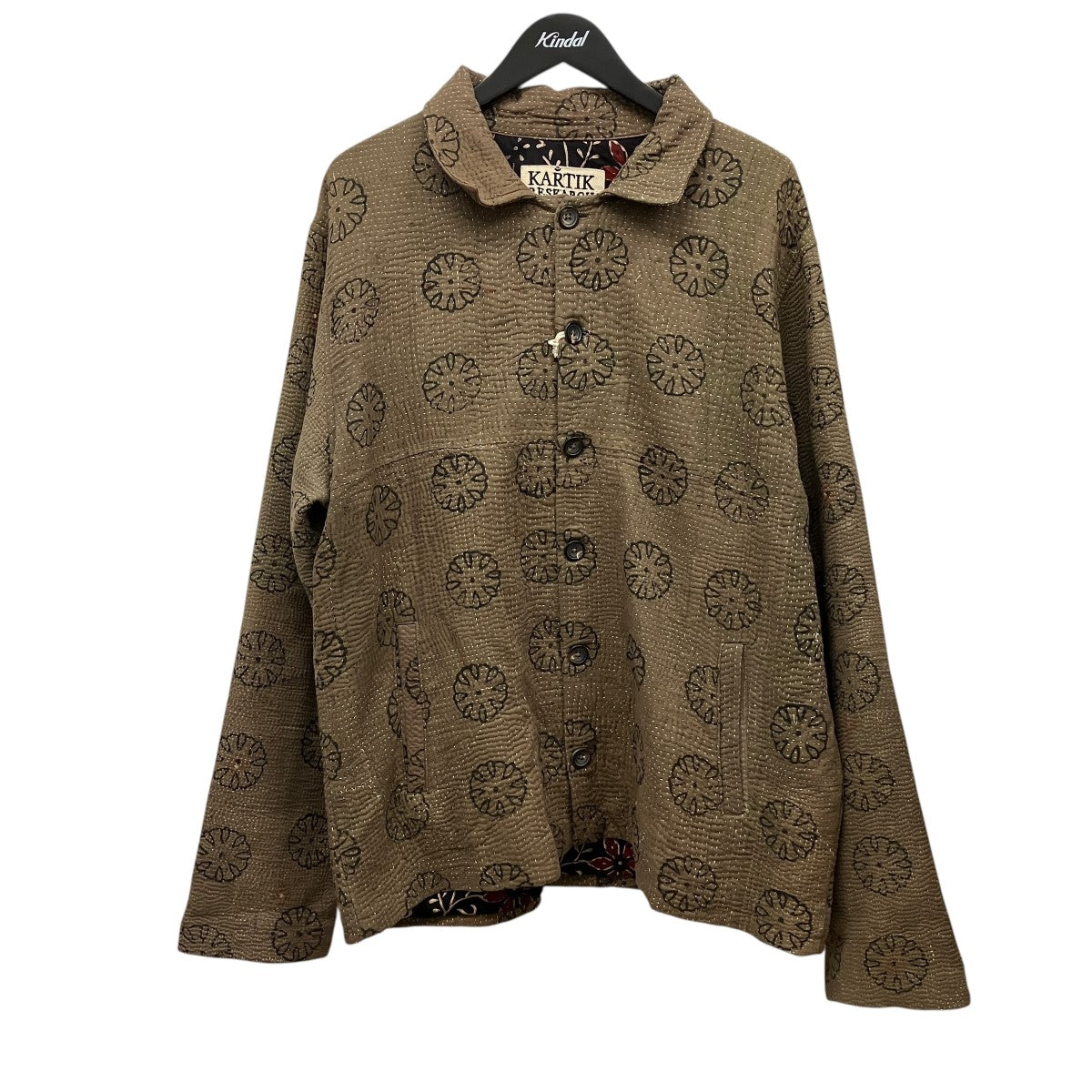 KANTHA JACKETブロックプリントジャケット