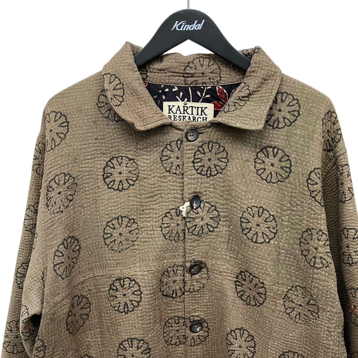 KANTHA JACKETブロックプリントジャケット