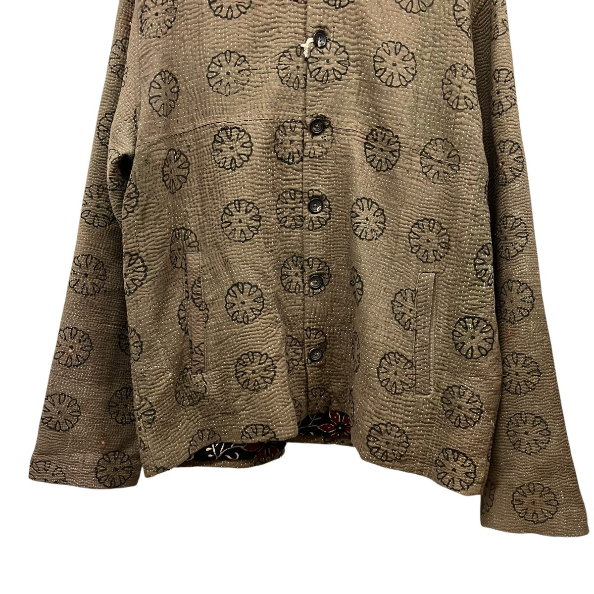 KANTHA JACKETブロックプリントジャケット