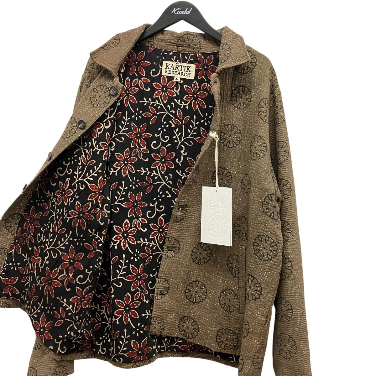 KANTHA JACKETブロックプリントジャケット