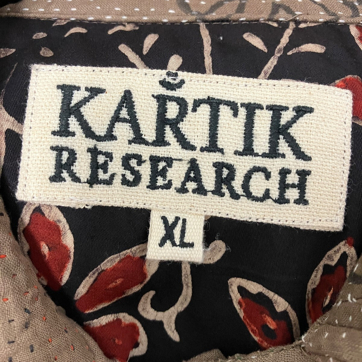 KANTHA JACKETブロックプリントジャケット
