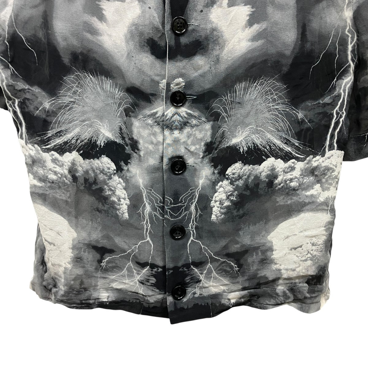 ALEXANDER McQUEEN シースルー総柄半袖ブラウス269287 古着・中古-4枚目のアイテム画像