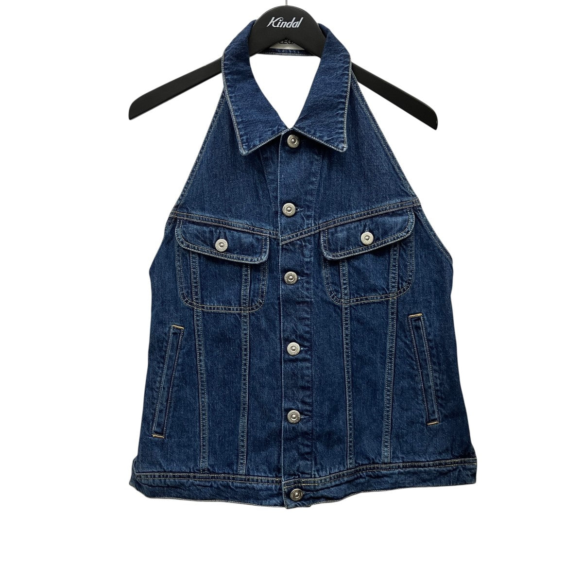 24SSSTRAP DENIM VESTバックオープンデニムビスチェW2245SS