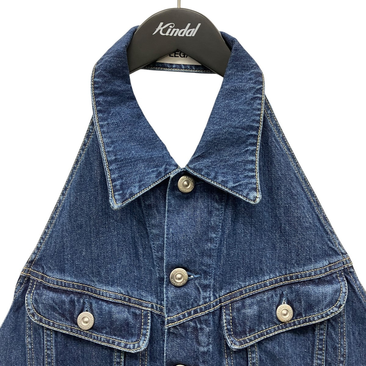 24SSSTRAP DENIM VESTバックオープンデニムビスチェW2245SS
