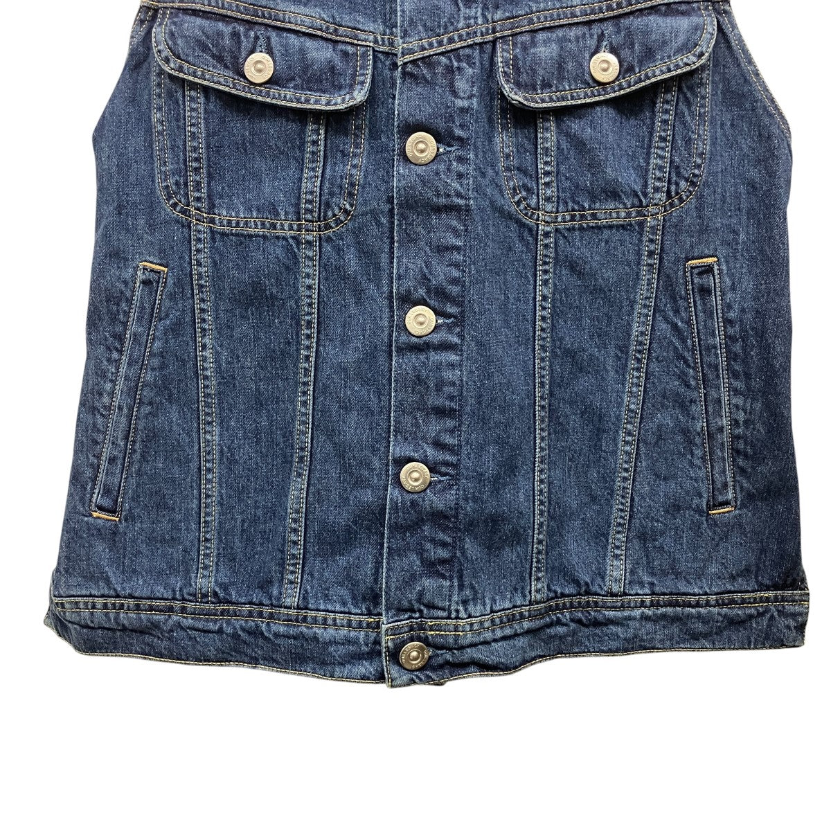 24SSSTRAP DENIM VESTバックオープンデニムビスチェW2245SS
