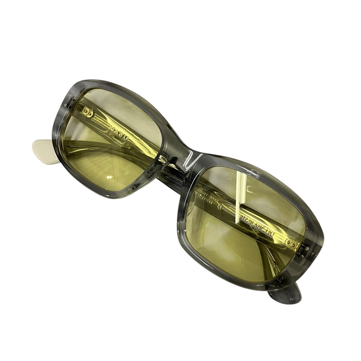 MASU X BLANC Oval Shape Sunglasses （Gray Marble）サングラスM25K6OJ003