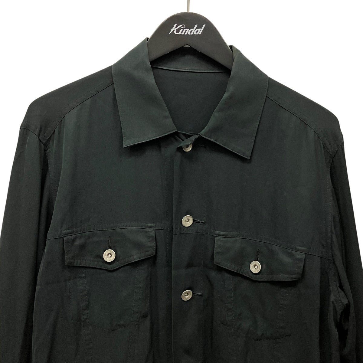 POLYPLOID 19SSWORKWEAR JACKETシルクシャツ19SS-08-B 古着・中古-3枚目のアイテム画像